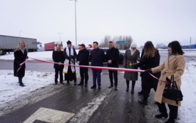 Symboliczny moment otwarcia ronda im. ks. Witolda Białego