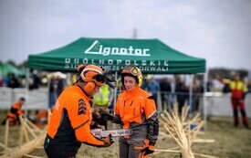 Rywalizacja uczestnik&oacute;w podczas konkurencji drwali na Forest SHOW 2026.