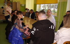 Uczestnicy projektu podczas pierwszych zajęć.