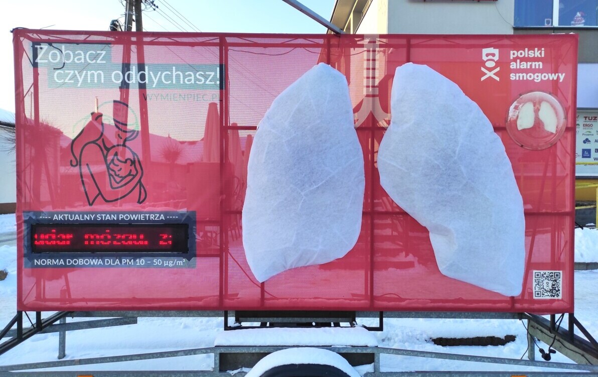 Zdjęcie do Od tygodnia w ramach kampanii &bdquo;Zobacz, czym oddychasz&rdquo; goszczą...