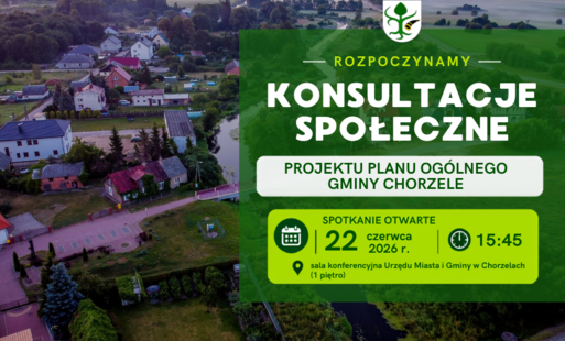 Zdjęcie do Rozpoczynamy konsultacje społeczne projektu planu og&oacute;lnego Gminy Chorzele