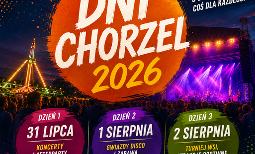 Grafika z napisem Dni Chorzel 2026 