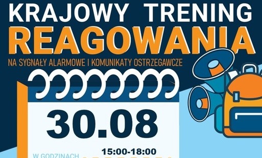 Zdjęcie do 30 sierpnia przyjdź na Krajowy Trening Reagowania!