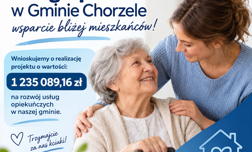 Zdjęcie do Usługi opiekuńcze w Gminie Chorzele &ndash; wsparcie bliżej mieszkańc&oacute;w! 