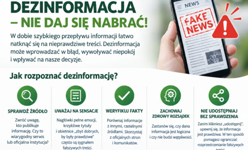 Zdjęcie do DEZINFORMACJA &ndash; SPRAWDZAJ INFORMACJE I DBAJ O WSP&Oacute;LNE BEZPIECZEŃSTWO!