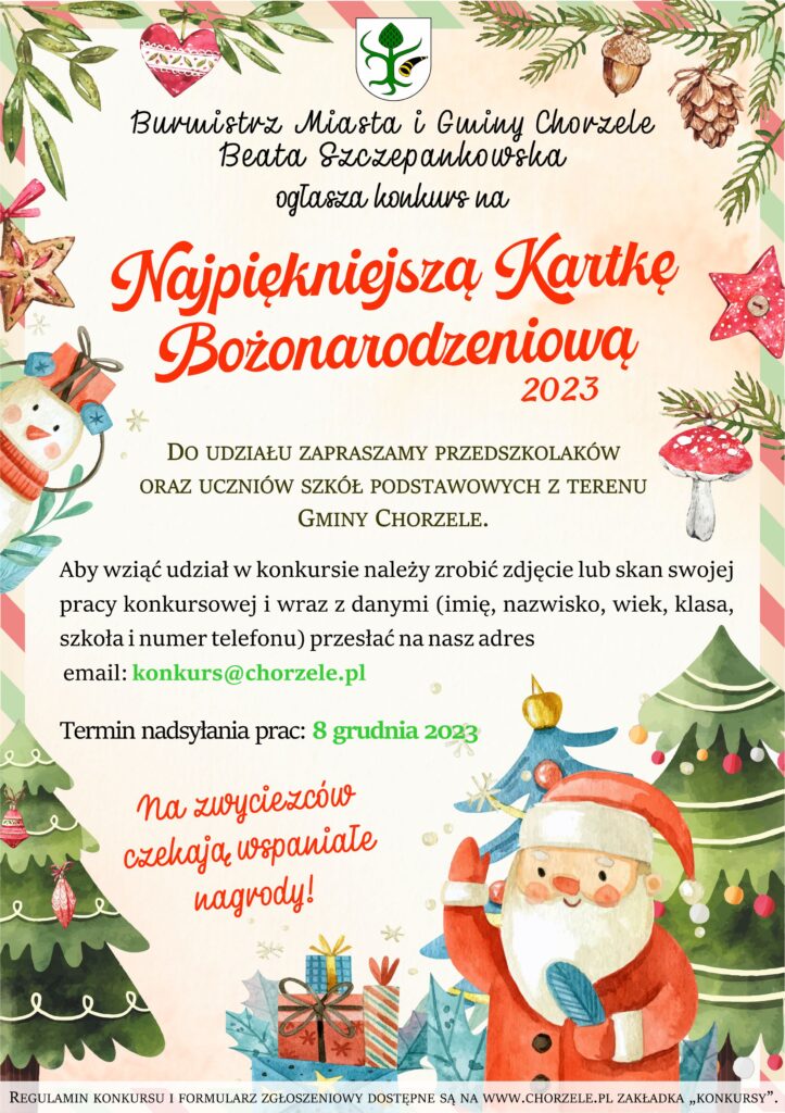 plakat kartka bożonarodzeniowa