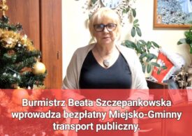 Burmistrz Beata Szczepankowska wprowadza bezpłatny Miejsko-Gminny transport publiczny.
