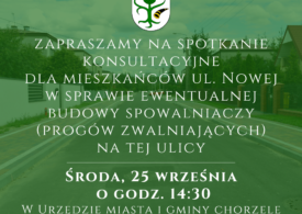 Grafika informująca o spotkaniu konsultacyjnym