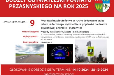 Głosowanie na Budżet Obywatelski Powiatu Przasnyskiego na 2025 rok