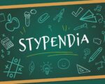 Grafika z napisem stypendia